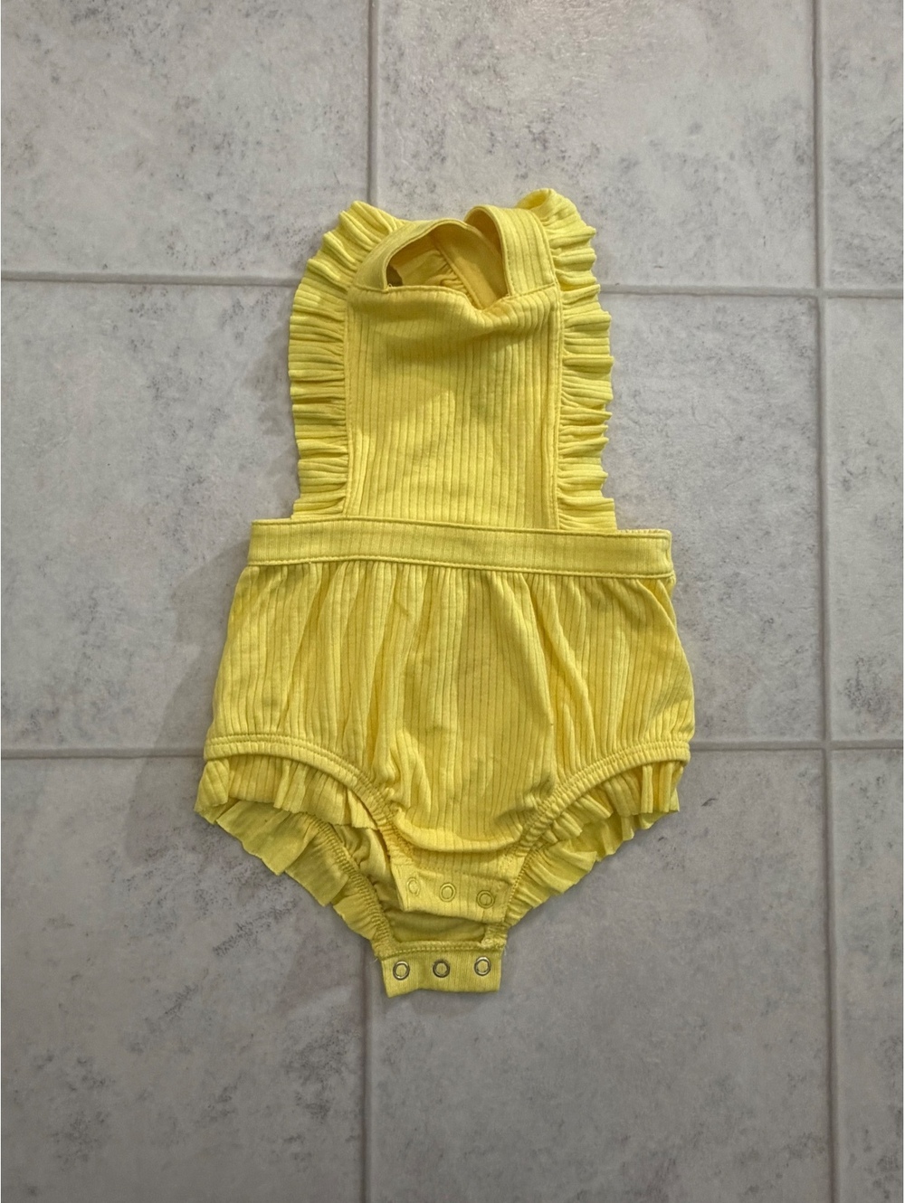 Cat and Jack yellow baby romper size 0 to 3M